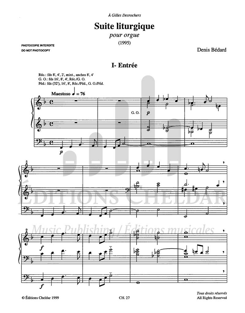 Bédard: Suite liturgique