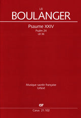 L. Boulanger: Psalm 24, LB 36 - Version for Choir and Piano