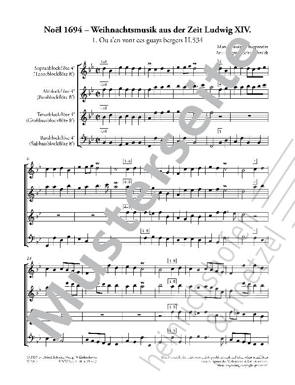 Charpentier: Noël 1694 – Ficks Music