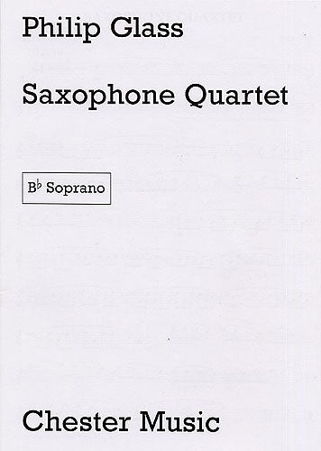 Glass: Saxophone Quartet