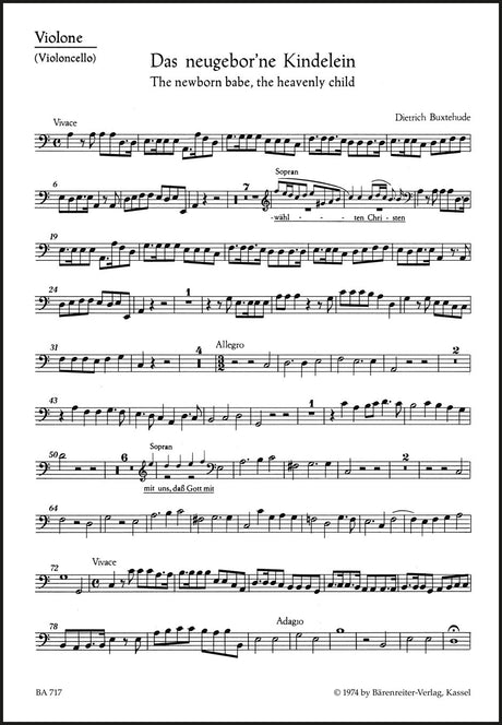 Buxtehude: Das newgebohrne Kindelein, BuxWV 13
