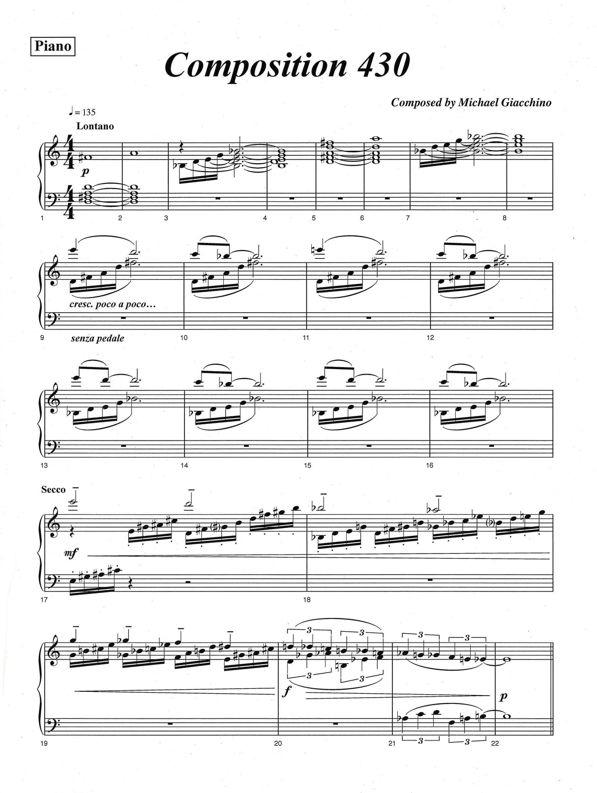 Giacchino: Composition 430