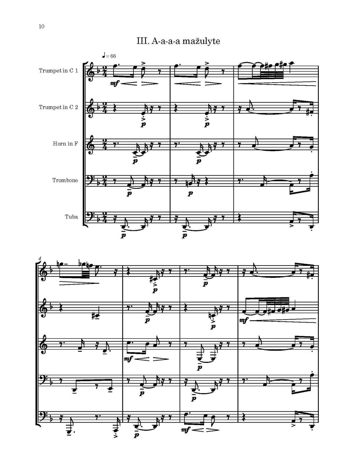 Davidson: Music for Brass Quintet