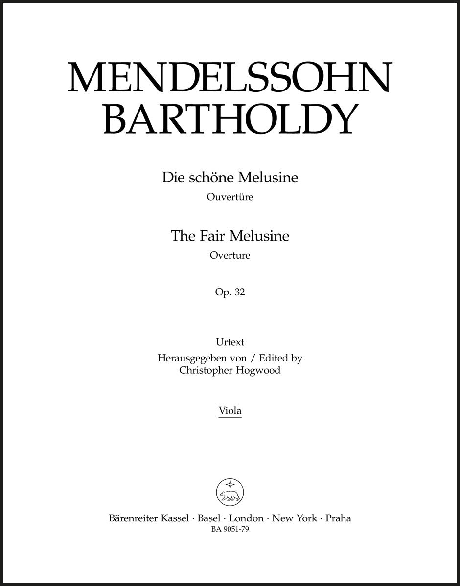 Mendelssohn: Die schöne Melusine, MWV P 12, Op. 32