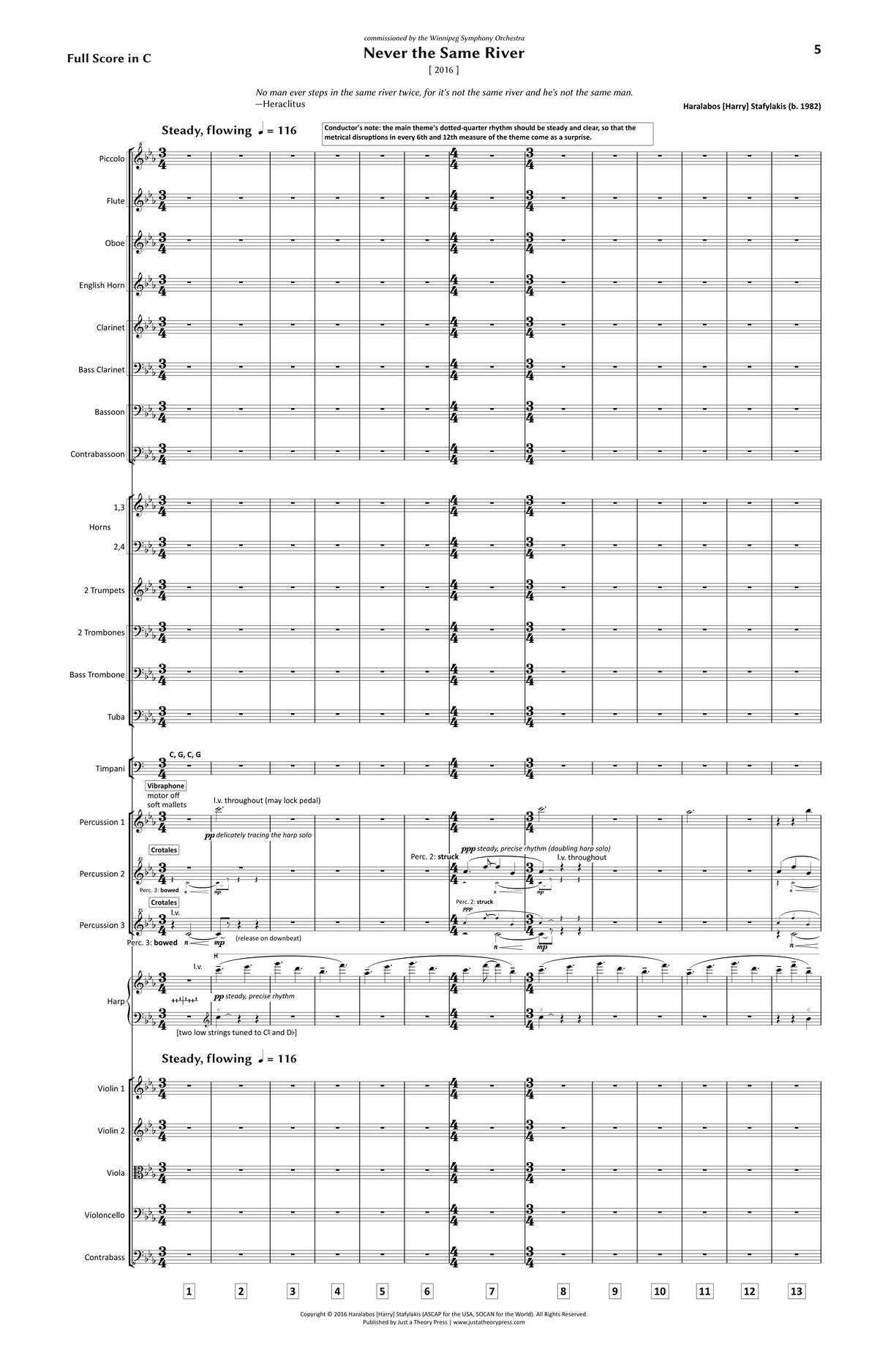 Stafylakis: Never the Same River