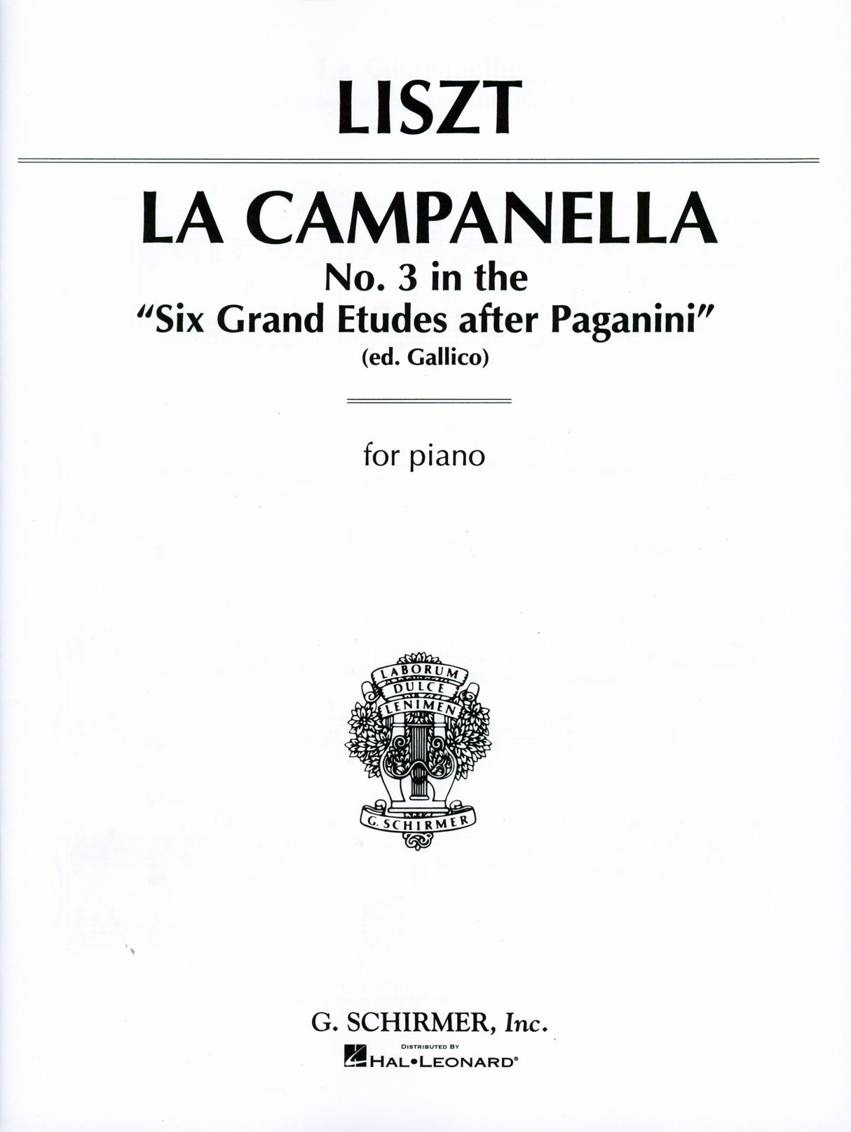 Liszt: La campanella