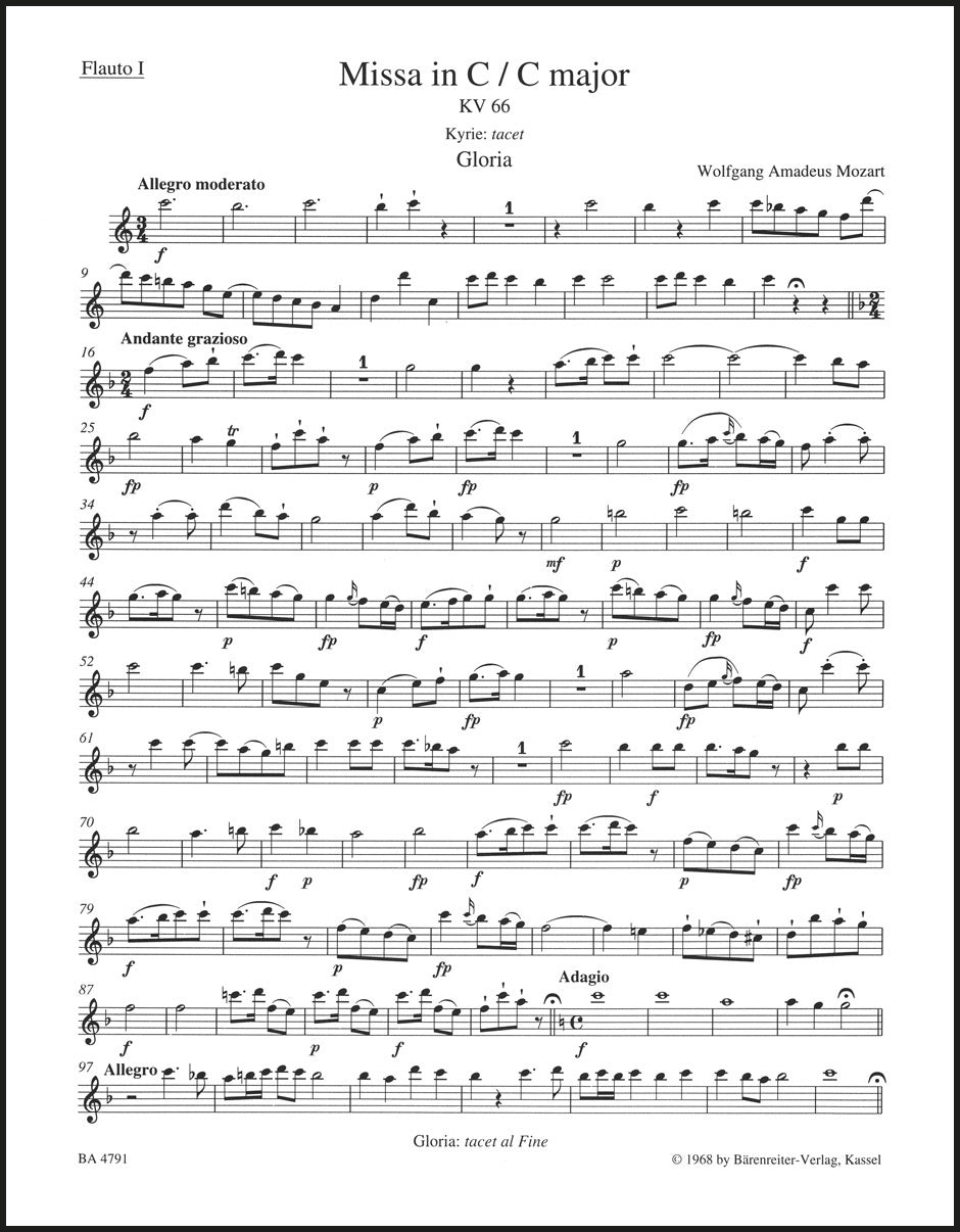 Mozart: Missa in C Major, K. 66