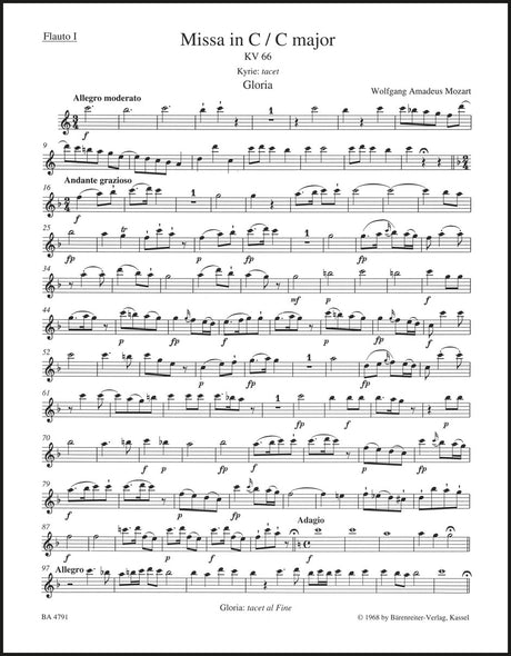 Mozart: Missa in C Major, K. 66