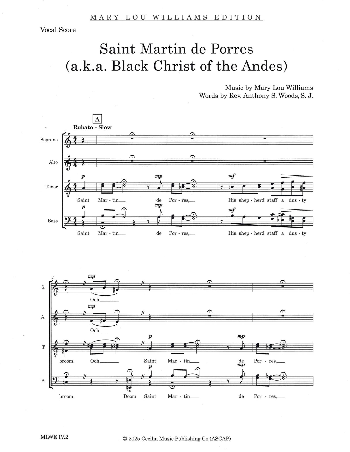 M.L. Williams: Saint Martin de Porres