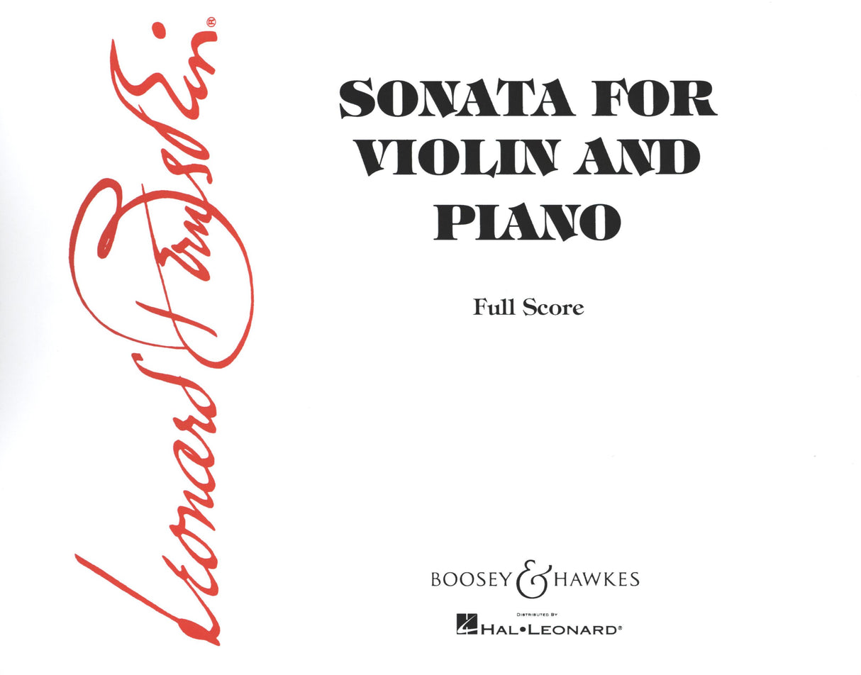 Bernstein: Violin Sonata
