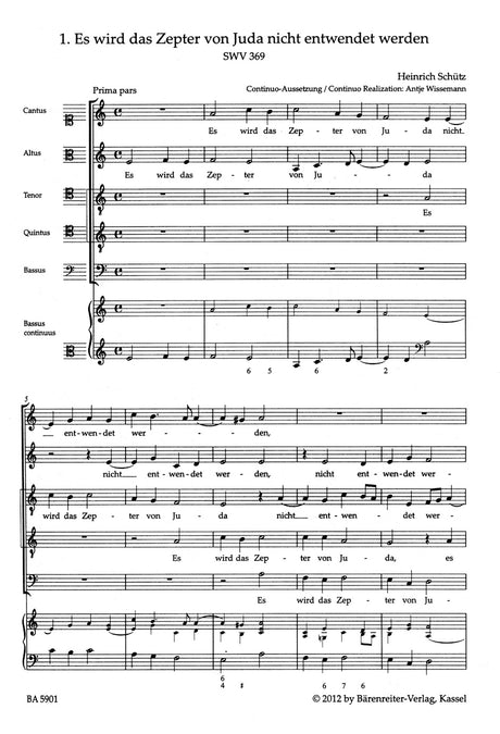 Schütz: The 5-Part Motets, Nos. 1-12, SWV 369-380