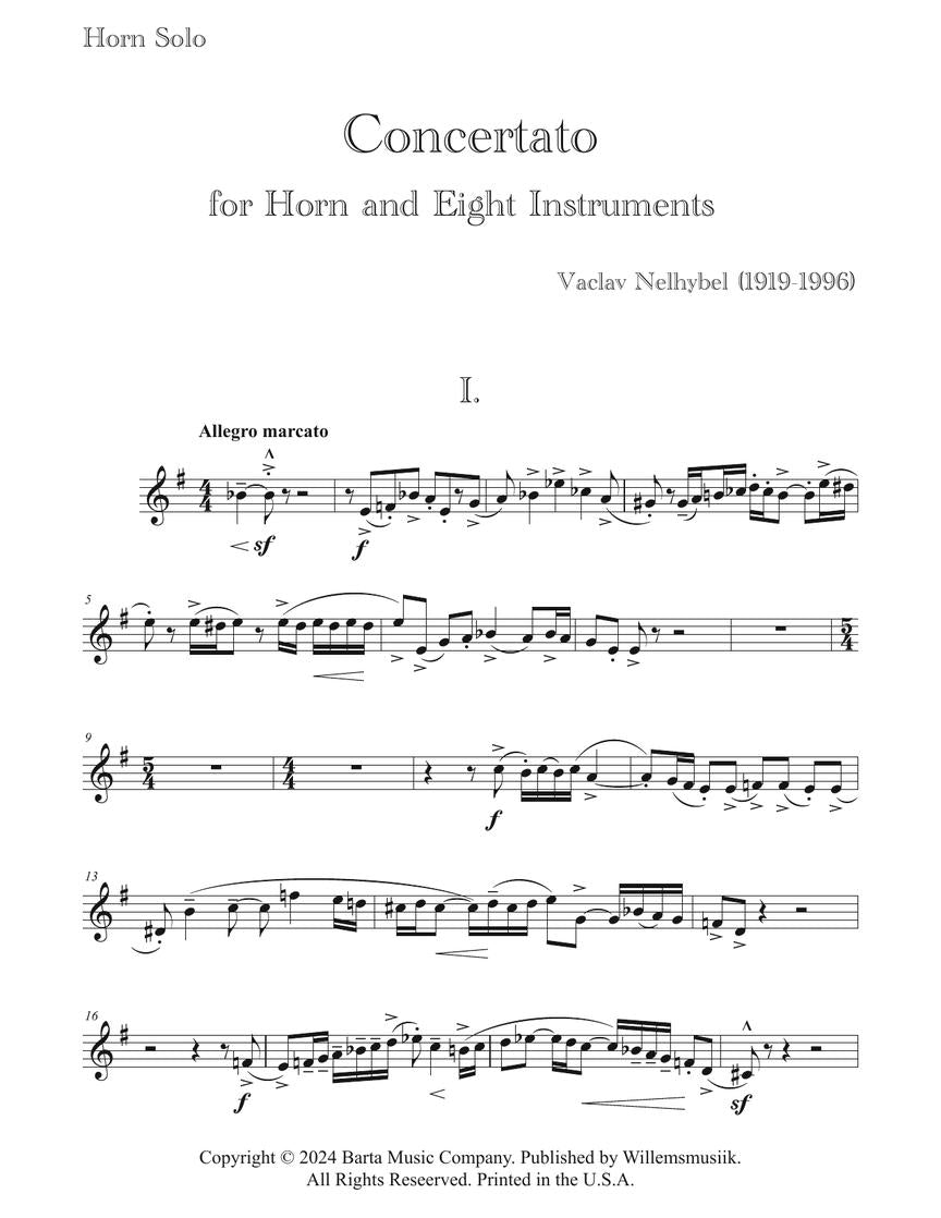 Nelhybel: Horn Concertato