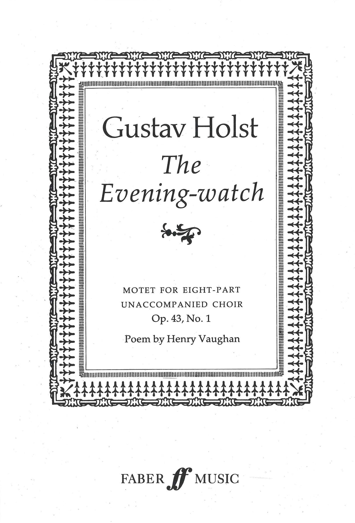 Holst: The Evening-Watch