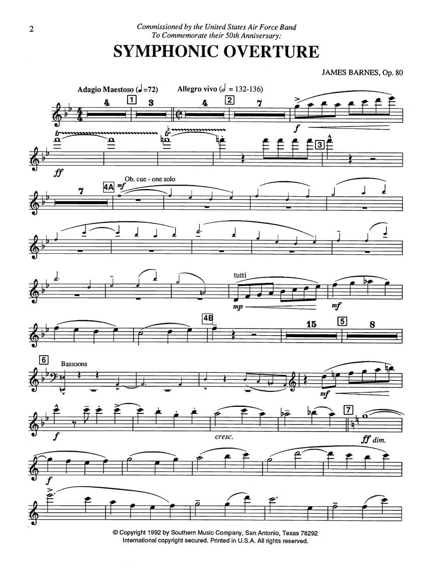 Barnes: Symphonic Overture