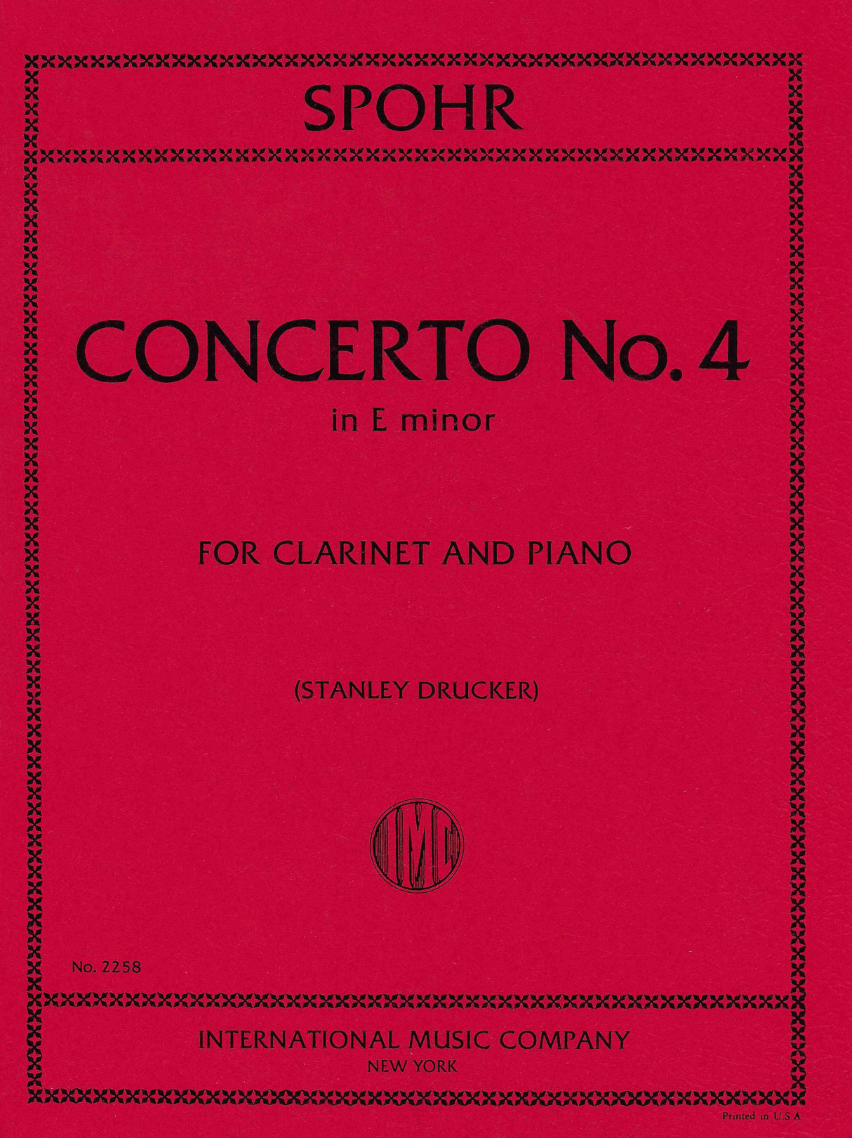 Spohr: Clarinet Concerto No. 4 in E Minor