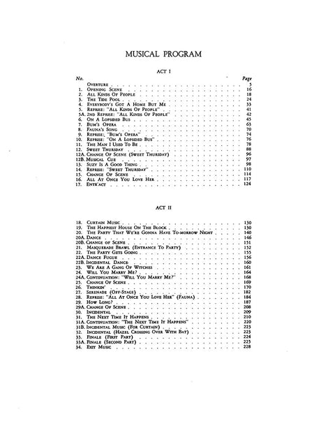 Rodgers & Hammerstein: Pipe Dream