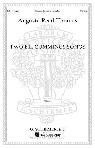 Thomas: Two E.E. Cummings Songs