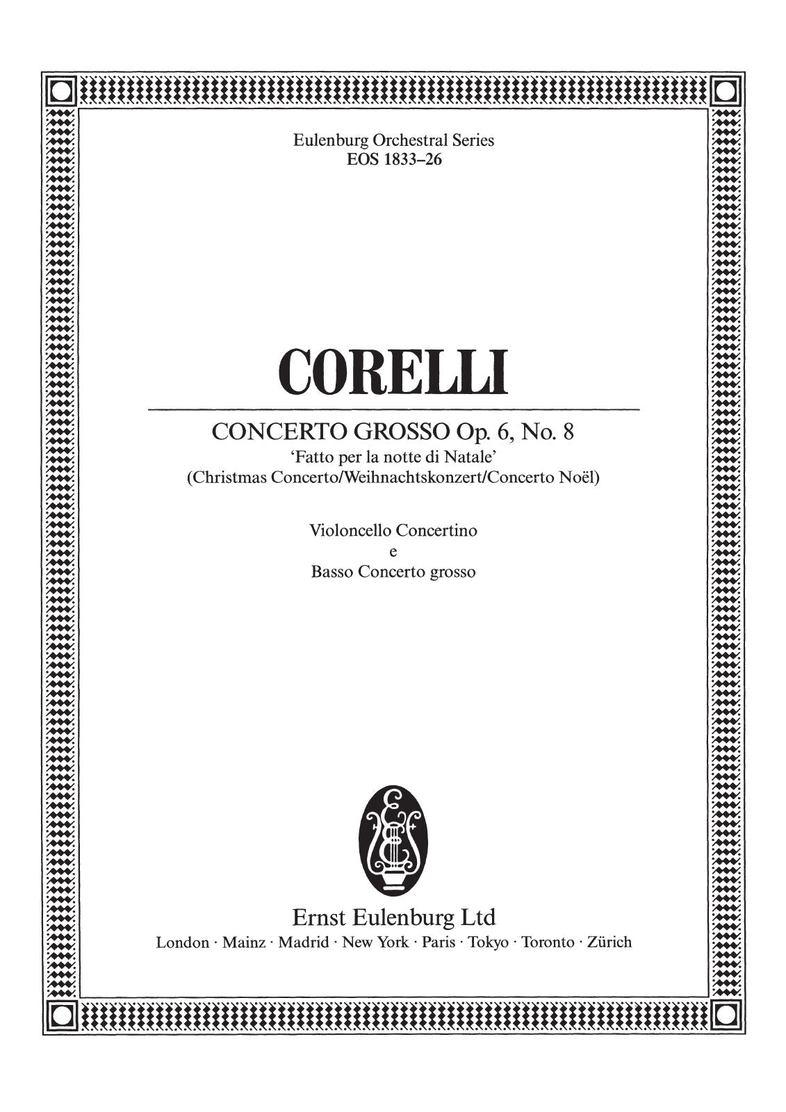 Corelli: Concerto grosso in G Minor, Op. 6, No. 8 – Ficks Music