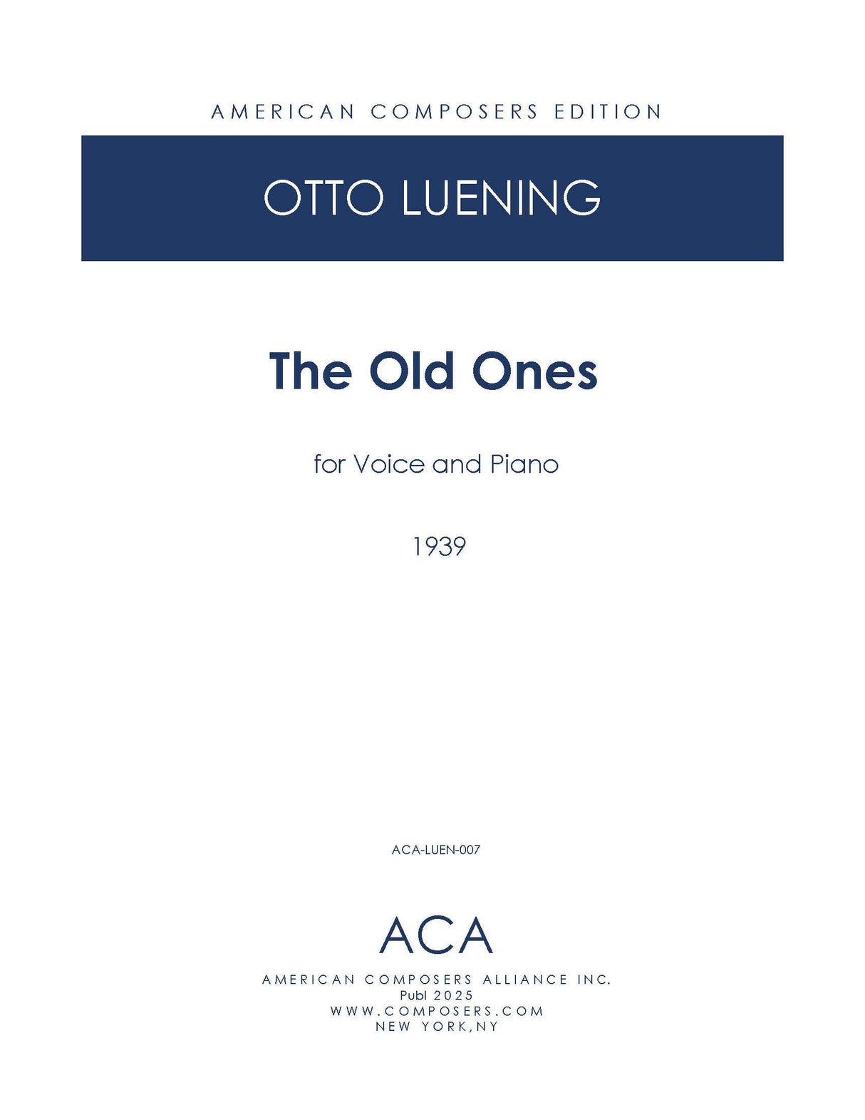Luening: The Old Ones
