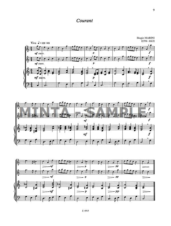 Chamber Music for Two Melodic Instruments and Basso continuo