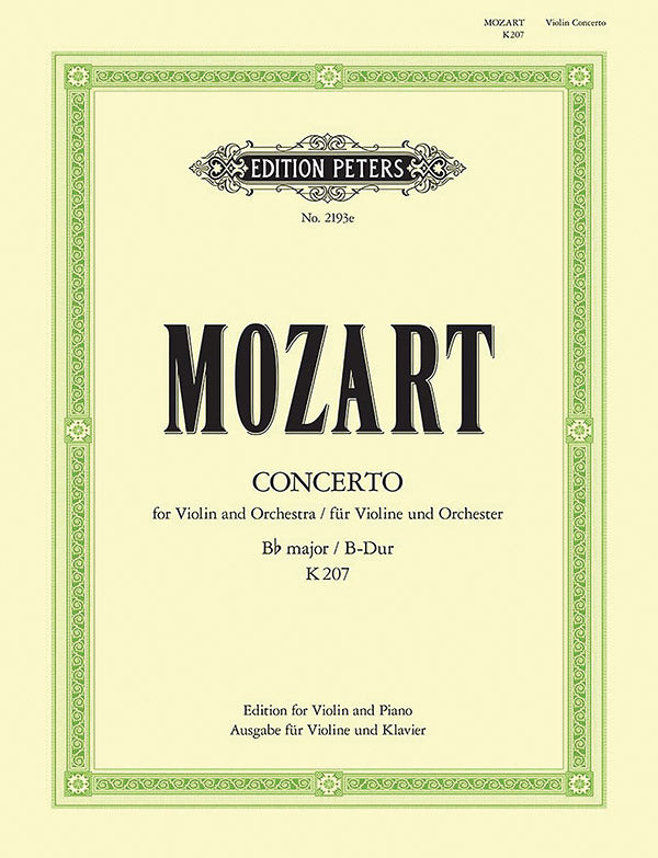 Mozart: Violin Concerto No. 1 in B-flat K207 – Ficks Music