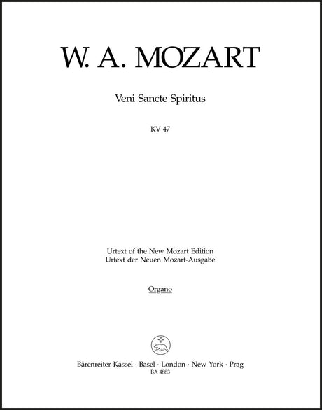 Mozart: Veni Sancte Spiritus, K. 47