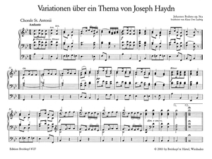 Brahms: Variations on a Theme by Haydn, Op. 56a (arr. for organ)