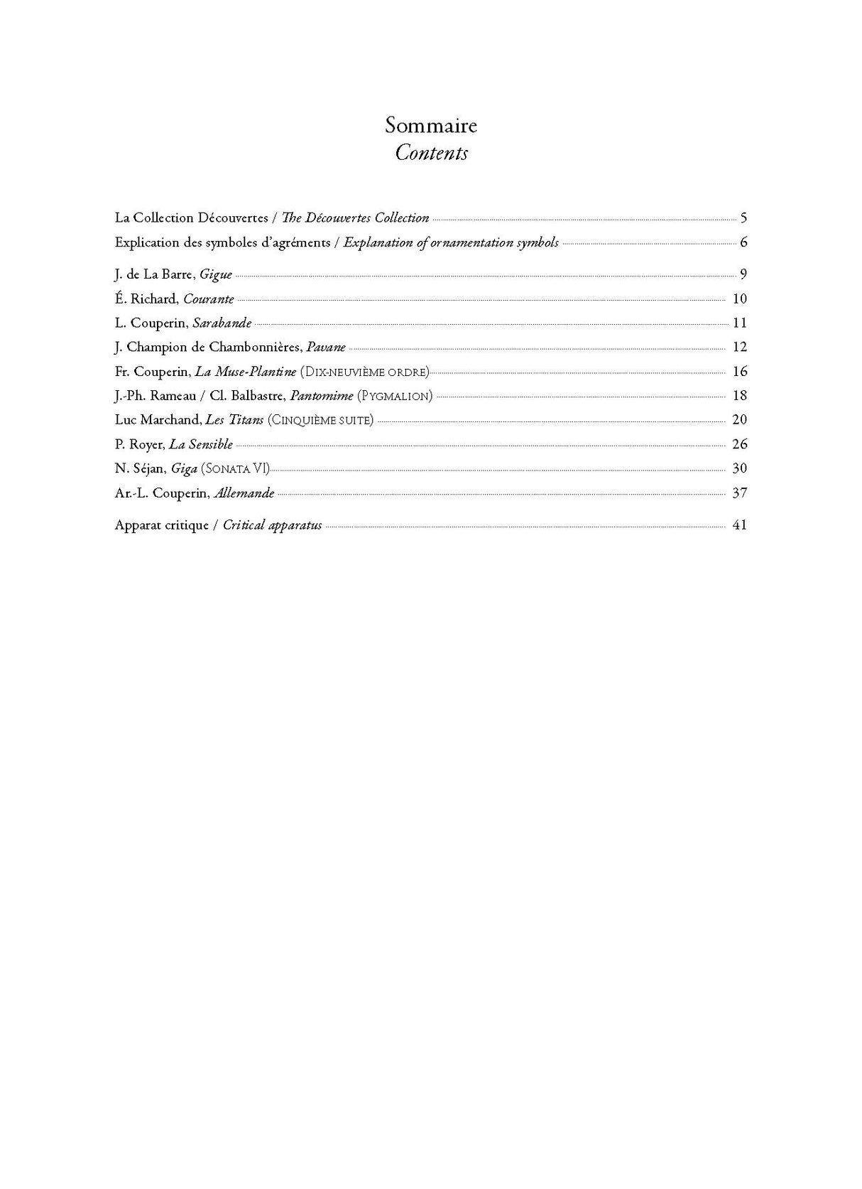 Anthology of French Baroque Music - Harpsichord - Volume 3