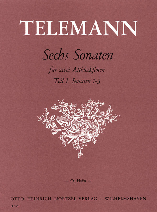Telemann: 3 Sonatas sans basse TWV 40:101, 103 & 105 (arr. for AA recorders)
