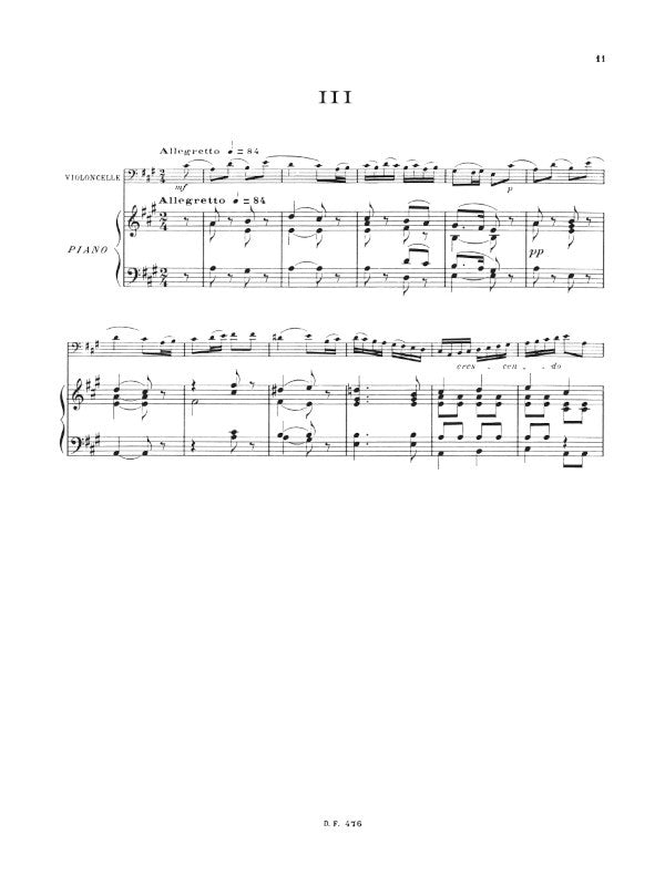 Bréval: Cello Concertino No. 3 in A Major