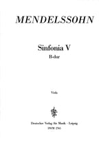 Mendelssohn: Sinfonia No. 5 in B-flat Major, MWV N 5