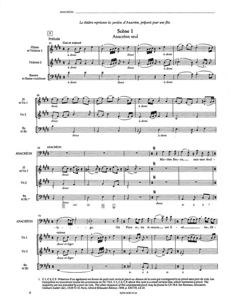Rameau: Anacréon, RCT 30