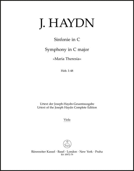 Haydn: Symphony in C Major, Hob. I:48 ("Maria Theresia")