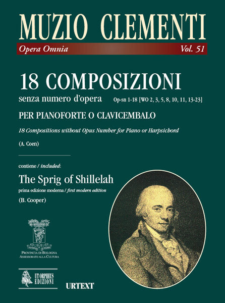 Clementi: 18 Keyboard Compositions, Op-sn 1-18 (WoO 2, 3, 5, 8, 10, 11, 13-23)
