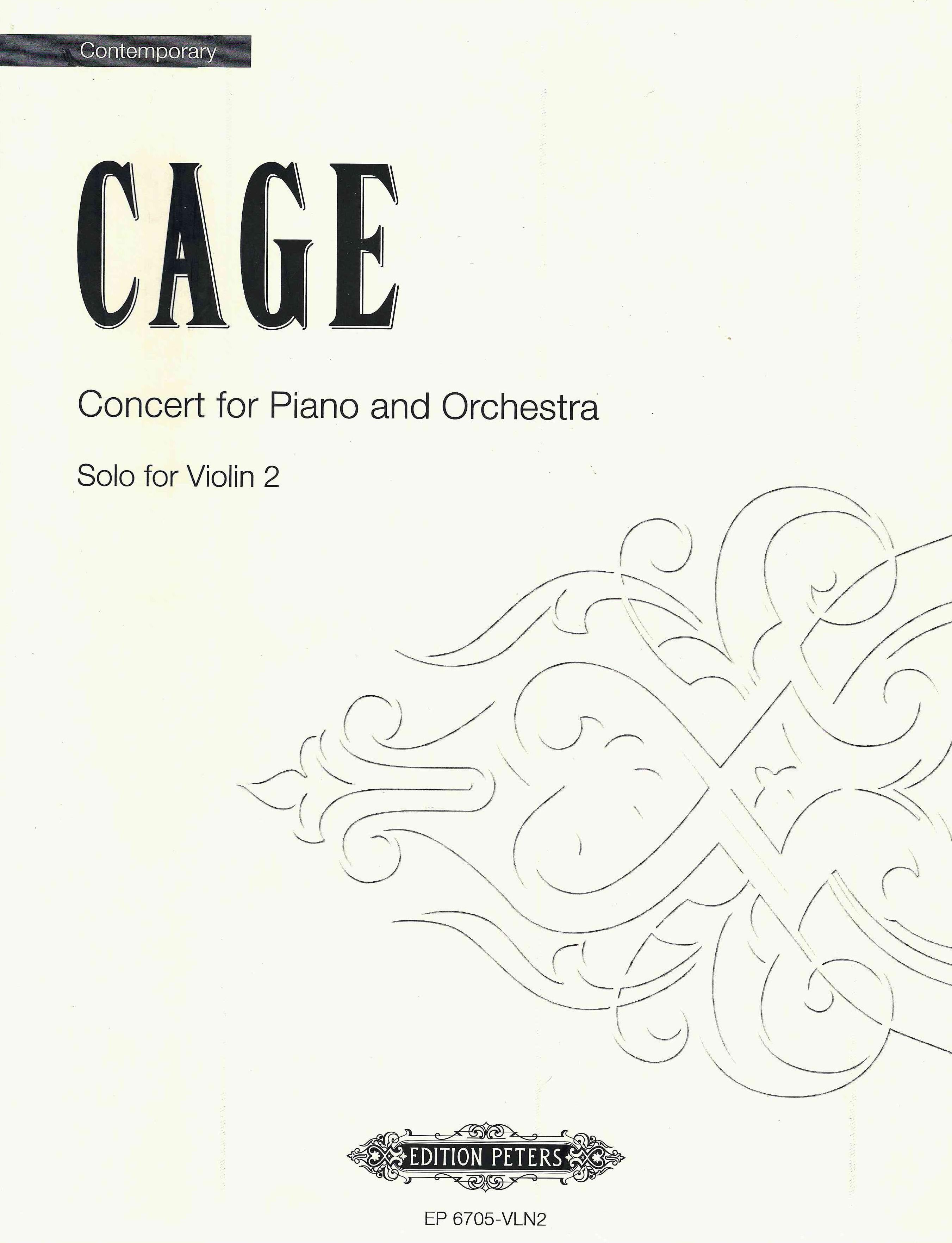 Cage: Concert for Piano and Orchestra – Ficks Music