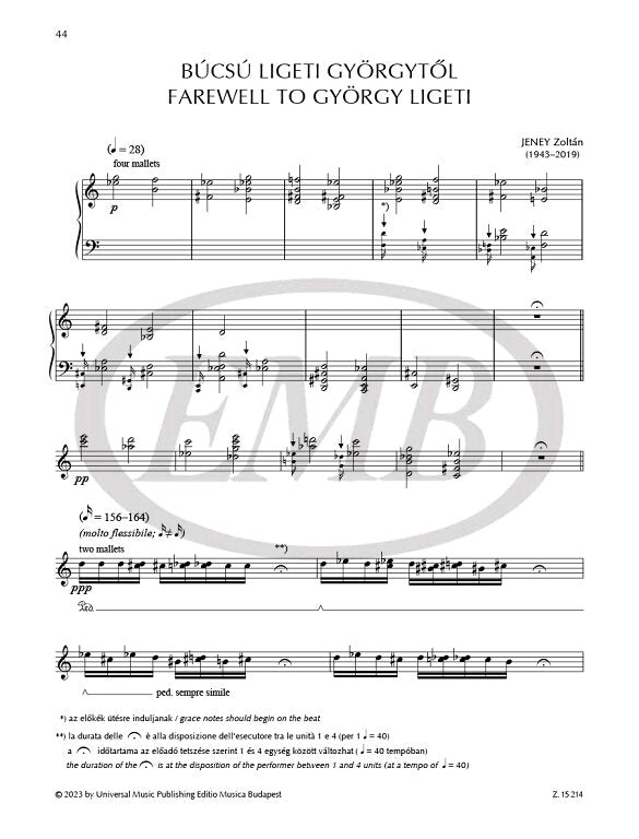 21st Century Works for Cimbalom by Hungarian Composers