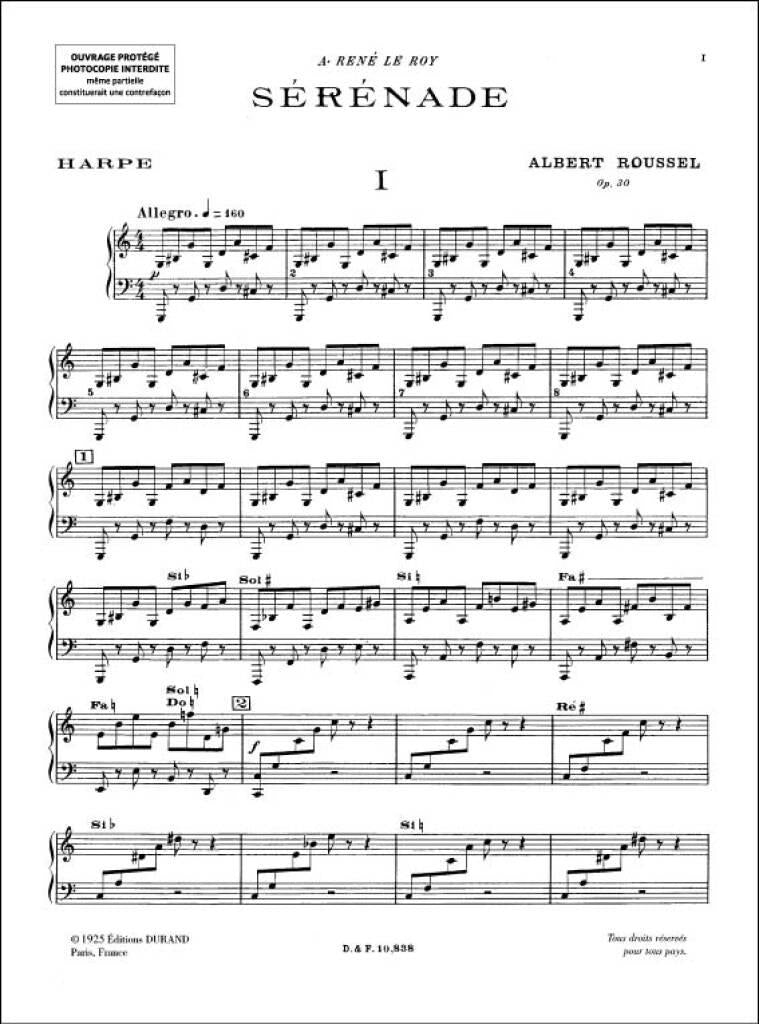 Roussel: Sérénade, Op. 30