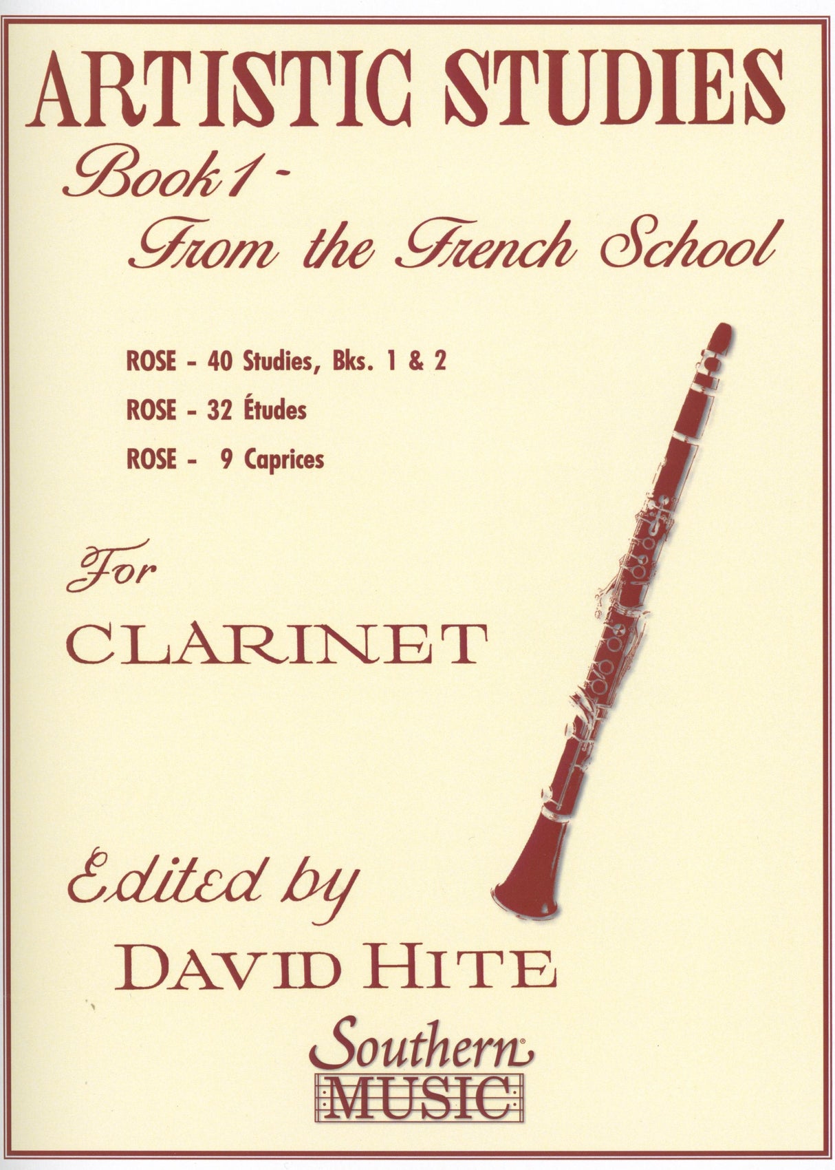 Artistic Studies for Clarinet - Book 1
