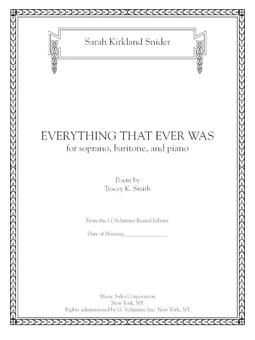 Snider: Everything That Ever Was