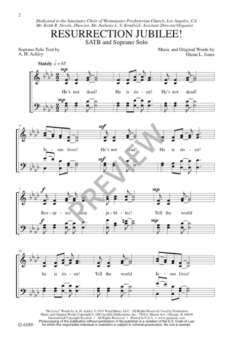 Jones: Resurrection Jubilee!