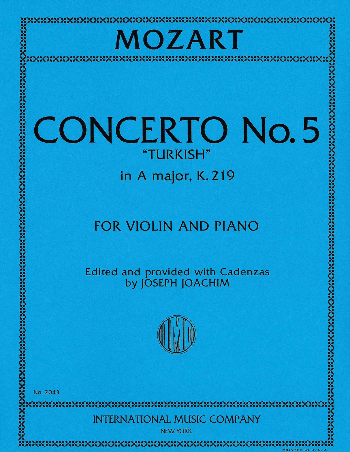 Mozart: Violin Concerto No. 5 in A Major, K. 219