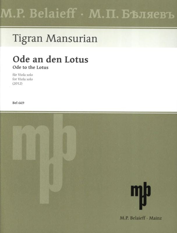Mansurian: Ode to the Lotus