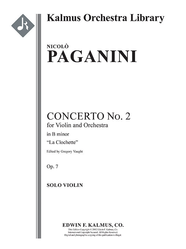 Paganini: La Campanella from Violin Concerto No. 2 in B Minor, Op