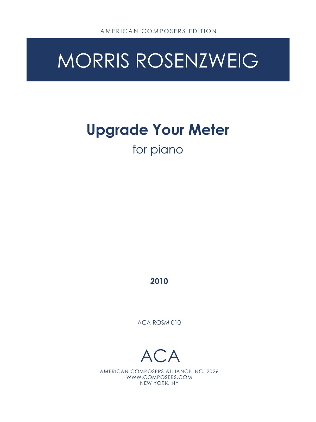 Rosenzweig: Upgrade Your Meter