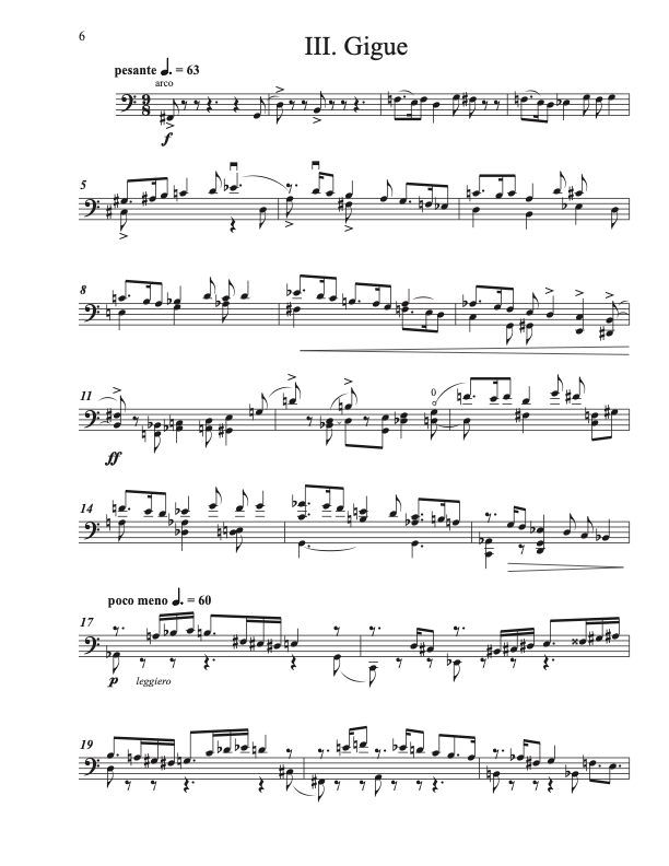 Ippolito: Suite for Solo Cello