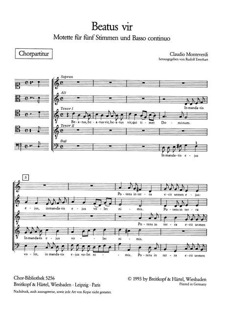 Monteverdi: Beatus Vir - Psalm 111