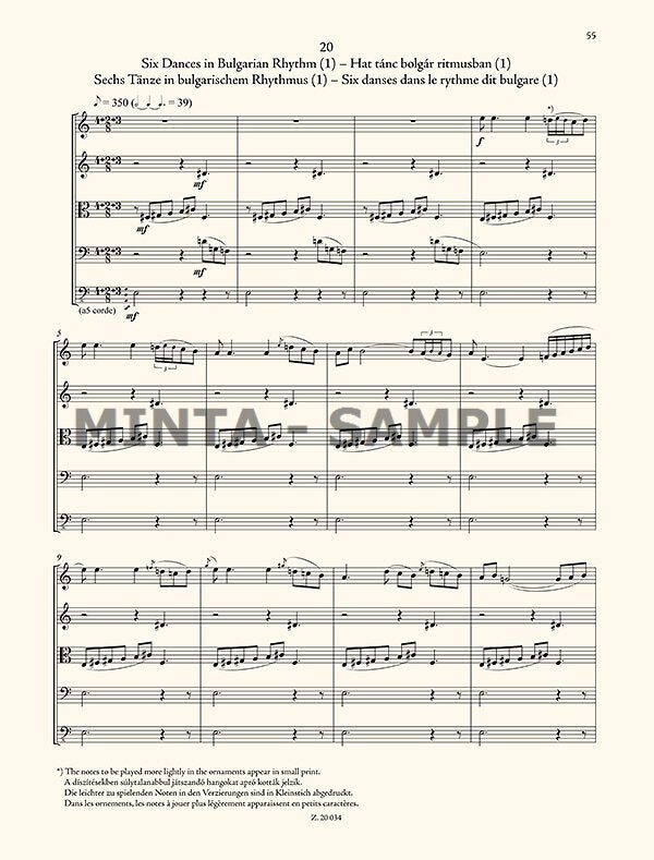The Microcosm of String Ensemble Music - Volume 4 (Advanced)