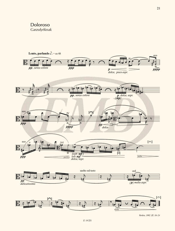 Kurtág: Signs, Games and Messages for Viola