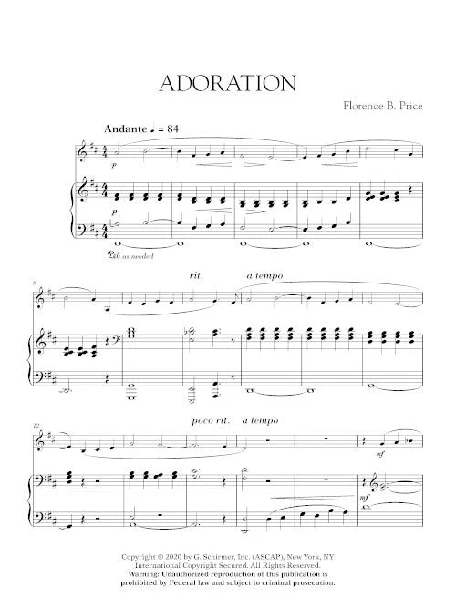 Price: Adoration (arr. for violin or viola & piano)