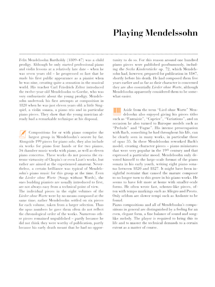 Mendelssohn: At the Piano